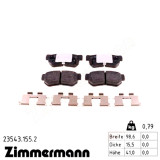 Задние тормозные колодки 235431552 Otto Zimmermann