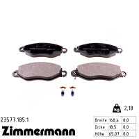 Передние тормозные колодки 235771851 Otto Zimmermann