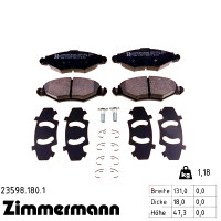Передние тормозные колодки 235981801 Otto Zimmermann