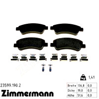 Передние тормозные колодки 235991902 Otto Zimmermann