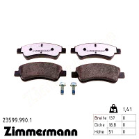 Передние тормозные колодки 235999901 Otto Zimmermann rd:z