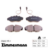 Передние тормозные колодки 236021951 Otto Zimmermann