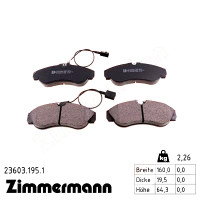Передние тормозные колодки 236031951 Otto Zimmermann
