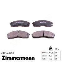 Передние тормозные колодки 236491651 Otto Zimmermann