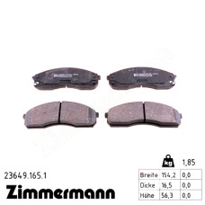Передние тормозные колодки 236491651 Otto Zimmermann