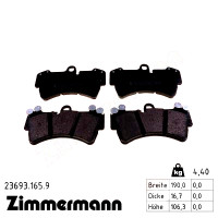 Передние тормозные колодки 236931659 Otto Zimmermann