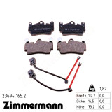 Задние тормозные колодки 236941652 Otto Zimmermann