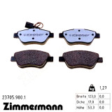 Передние тормозные колодки 237059801 Otto Zimmermann rd:z