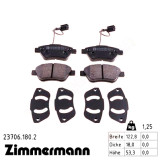 Передние тормозные колодки 237061802 Otto Zimmermann