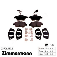Передние тормозные колодки 237061803 Otto Zimmermann