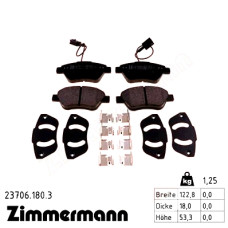 Передние тормозные колодки 237061803 Otto Zimmermann