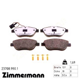 Передние тормозные колодки 237089901 Otto Zimmermann rd:z