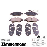 Передние тормозные колодки 237111901 Otto Zimmermann