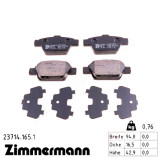 Задние тормозные колодки 237141651 Otto Zimmermann