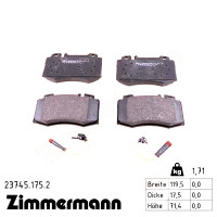 Передние тормозные колодки 237451752 Otto Zimmermann