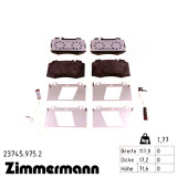 Передние тормозные колодки 237459752 Otto Zimmermann rd:z