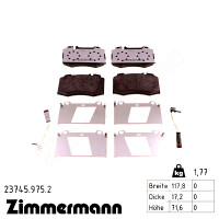 Передние тормозные колодки 237459752 Otto Zimmermann rd:z