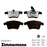 Передние тормозные колодки 237469751 Otto Zimmermann rd:z