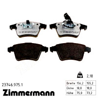 Передні гальмівні колодки 237469751 Otto Zimmermann rd:z