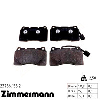 Передние тормозные колодки 237561552 Otto Zimmermann