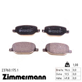 Задние тормозные колодки 237601751 Otto Zimmermann