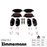 Задние тормозные колодки 237601752 Otto Zimmermann