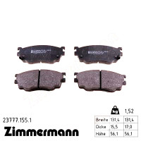 Передние тормозные колодки 237771551 Otto Zimmermann