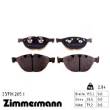 Передні гальмівні колодки 237912051 Otto Zimmermann