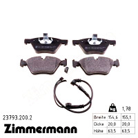 Передние тормозные колодки 237932002 Otto Zimmermann