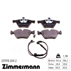Передние тормозные колодки 237932002 Otto Zimmermann