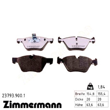 Передние тормозные колодки 237939001 Otto Zimmermann rd:z