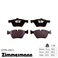 Передние тормозные колодки 237942009 Otto Zimmermann