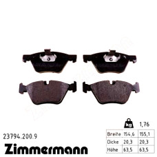 Передние тормозные колодки 237942009 Otto Zimmermann