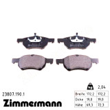 Передні гальмівні колодки 238071901 Otto Zimmermann