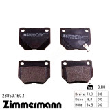 Задние тормозные колодки 238501601 Otto Zimmermann