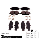 Передние тормозные колодки 238681702 Otto Zimmermann