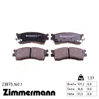 Передние тормозные колодки 238731601 Otto Zimmermann