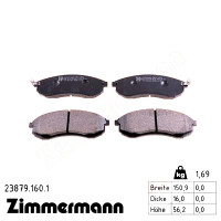 Передние тормозные колодки 238791601 Otto Zimmermann
