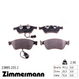 Передние тормозные колодки 238852052 Otto Zimmermann