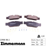 Передние тормозные колодки 239081802 Otto Zimmermann