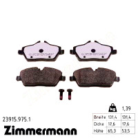 Передние тормозные колодки 239159751 Otto Zimmermann rd:z