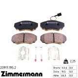 Передние тормозные колодки 239171952 Otto Zimmermann