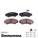 Передние тормозные колодки 239191951 Otto Zimmermann