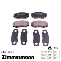 23921.200.1 Zimmermann Задние тормозные колодки на FIAT DUCATO АВТОБУС (230_) с двигателем 1.9 TD Panorama/Combinato