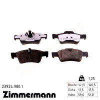 Задние тормозные колодки 239249801 Otto Zimmermann rd:z