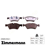 Передние тормозные колодки 239259101 Otto Zimmermann rd:z