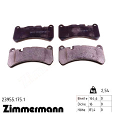 Передние тормозные колодки 239551751 Otto Zimmermann