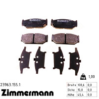 Передние тормозные колодки 239631551 Otto Zimmermann