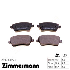 Передние тормозные колодки 239731651 Otto Zimmermann