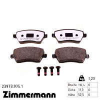 Передние тормозные колодки 239739751 Otto Zimmermann rd:z